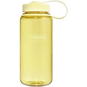 Nalgene Sustain Tritan BPA-vrije waterfles gemaakt van materiaal afgeleid van 50% plastic afval, 16oz, brede mond, boter