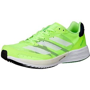 Adidas Adizero Adios 6 M, hardloopschoenen voor heren, signaalgroen/ftwr white/core zwart, 44 2/3 EU