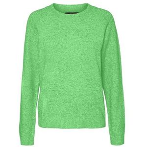 VMDOFFY LS O-hals blouse GA NOOS, Summer Green/Detail: melange, XS