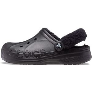 Crocs Unisex's Baya gevoerde Fuzz Strap Clog, Zwart, 42/43 EU