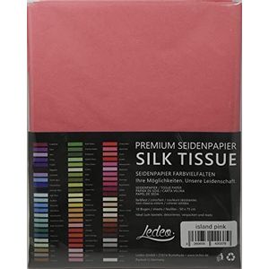 Premium zijdepapier gekleurd zijdepapier - 10 vellen (50 x 75 cm) - kleur naar keuze (IJsland roze)