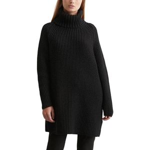 Marc O'Polo Denim gebreide damestrui, lang met XL-rolkraag, 0001, XS