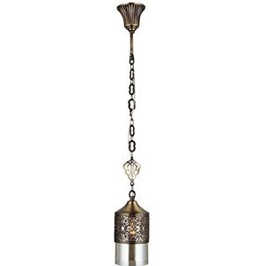 Homemania 1350-52-11 hanglamp Mihrimah, hanglamp, licht, koper, metaal, glas, 61 x 61 x 78 cm