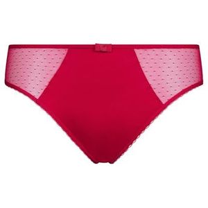 DIM Naadloze Generous Bio Katoen x1 Slip, Kersenrood, XL Dames, Cherry rood, XL