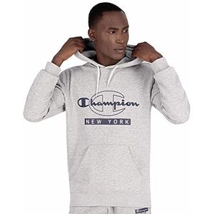 Champion Graphic Shop Authentic Sweatshirt met capuchon voor heren, lichtgrijs gemêleerd, S