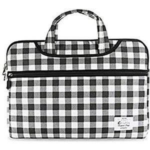 E-Vitta Chequered 15.6"" hoes zwart, wit - tassen van laptops (draagtas, 39,6 cm (15,6), riem schouder, 221 g, zwart, wit)