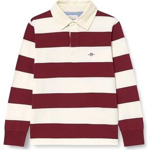 GANT Gestreepte heavy rugger, rood, 176
