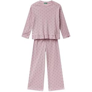 United Colors of Benetton Pig(shirt + broek) 3TGJ0P094 pyjamaset, meerkleurig, M voor meisjes, Veelkleurig., M