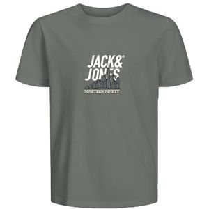 JACK & JONES Junior Joryork Tee Ss Crew Neck FST Jnr, zeegras, 128