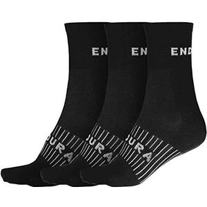 Endura - Coolmax Sokken - Zwart - Set van 3 Paar