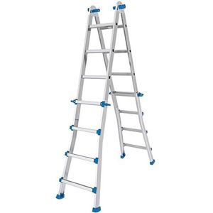 Colombo Telescopische ladder van aluminium Eiffel 4+4