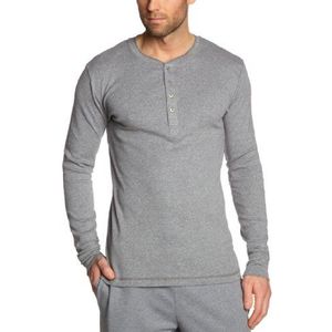 Schiesser pyjama voor heren, jas, grijs (202-grijs-gemêleerd), S