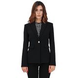 Pinko, Dames, Jassen, Zwart, Maat: XL Leer,