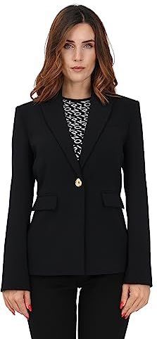 Pinko, Dames, Jassen, Zwart, Maat: XL Leer,