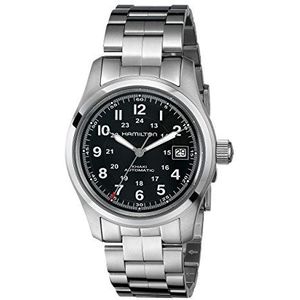 Hamilton Khaki Field automatisch horloge 38mm H70455133, zwart, armband