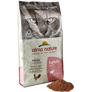 Almo Nature Holistic Kitten droogvoer voor kittens met verse kip, 12 kg