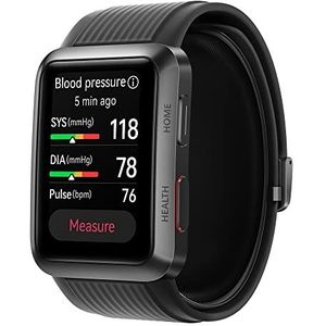Huawei Watch D Smartwatch, tracker met bloeddruk-, hartslag-, slaap- en SpO2-monitor, 24 uur stressbewaking, meer dan 70 trainingsmodi, gezondheidsgemeenschap, 7 dagen werkt op batterijen
