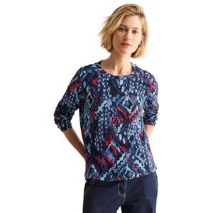 CECIL Shirt met lange mouwen, Universeel Blauw, XXL