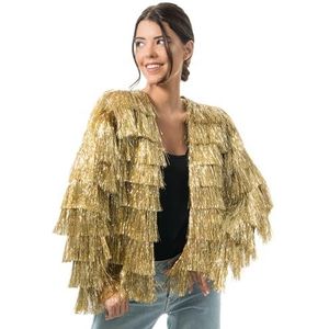 CHAKS - Damesjas - Zilver - Franjes - Carnaval