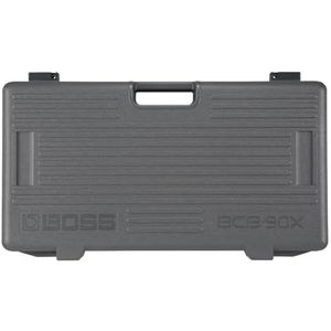BOSS BCB-90X Groot pedalboard en case voor gitaareffecten, met geïntegreerd deksel | Robuuste gegoten case met aansluitdoos, aanpasbaar tot maximaal tien pedalen