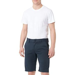 camel active Heren Basic Chino Regular Fit Houston Shorts, donkerblauw, 30W