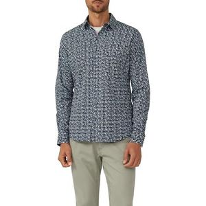 Shirt - Slim-fit - Katoenen Overhemd - Met All-over Minimale Print