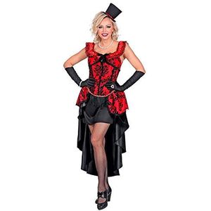 Widmann - Kostuum Burlesque, jurk, handschoenen, cabaret, danseres, carnaval, themafeest