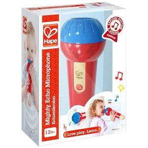 Hape Mighty Echo Microphone , Battery-Free Voice Amplifying Microphone Toy for Kids 1 Year and Up