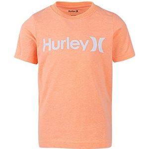 Hurley Jongens Little One en Only Graphic T-Shirt, Bright Mango, 4