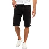 JP 1880 - Superstretch - Bermuda - Zwart - Voor Heren in Grote Maten