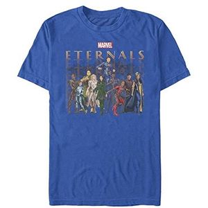 Marvel The Eternals - ETERNALS GROUP REPEATING Unisex Crew neck T-Shirt Bright blue S