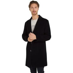 Tommy Hilfiger - DC WOOL MIX JAS - Leren Jas - Zwart - Duurzaam Gemaakt