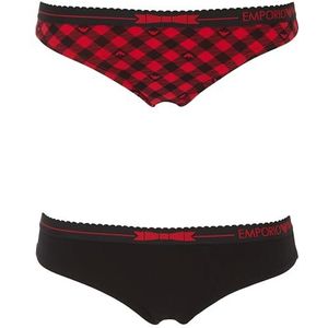 Emporio Armani ondergoed dames, Vichy Rosso/Nero, L