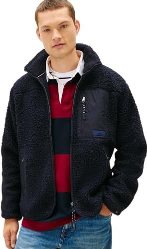 Tommy Hilfiger - Fleece Jas - Navy