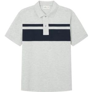 Springfield Poloshirt voor heren, zilver, maat S
