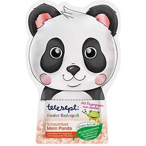 tetesept Kinderbadplezier schuimbad ""Mein Panda"" – verzorgend badadditief met fruitige sinaasappelgeur voor kinderen - incl. vingerpop - 1 x 40 ml