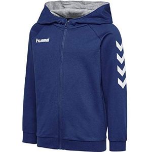 Hummel Unisex Hmlgo Kids Cotton Zip Hoodie Capuchonjas, Blauw (True Blue), 116