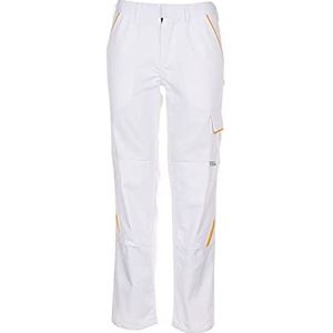 Planam werkbroek Highline, maat 24, zuiver wit/geel, 2327024