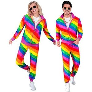Widmann - Kostuum, regenboogkleuren, CSD, LGBTQ trots, joggingpak, kostuum