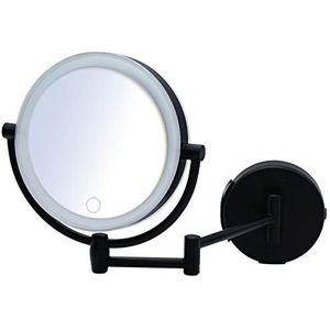RIDDER Spiegel, cosmeticaspiegel, make-upspiegel, hangspiegel Shuri, zwart | touch | dimmer | 5x vergroting
