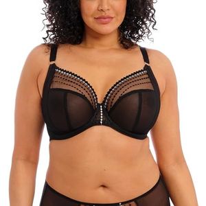 Elomi Dames Plus Size Matilda Onderdraad Plunge BH, Zwart, 40JJ, Zwart, 40 / 40JJ