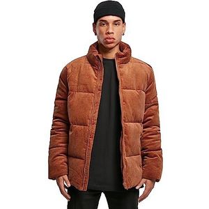 Urban Classics Boxy Corduroy Puffer Herenjas, toffee, M