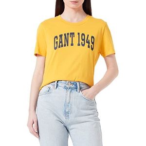 GANT Dames MD. Logo SS T-shirt, Citrus Yellow, M