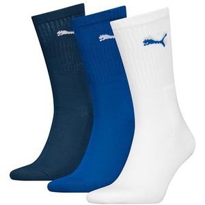 PUMA Uniseks crew sock 3P, Blue Combo, 35/38 EU