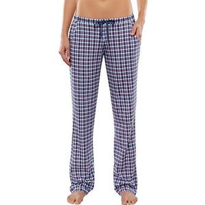 Schiesser Lange pyjamabroek voor dames, blauw (donkerblauw 803), 46 NL
