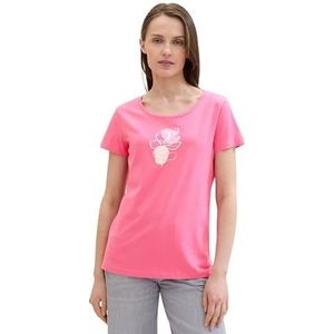 TOM TAILOR T-shirt voor dames, 15799 - Carmine Pink, XXL