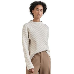 Street One Jaquard-trui voor dames, Lucid White, 34