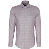 Seidensticker Overhemd paars, Ruit