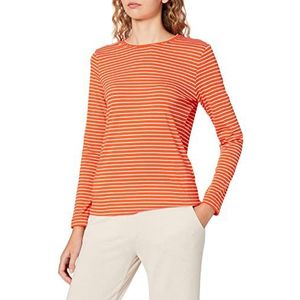 Gerry Weber Geruite blousejas voor dames, lange mouwen, manchet geruit, Rood Zwart Zand Print, 46