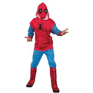 RUBIES - Officieel Marvel - SPIDER-MAN - luxe sweatshirt design Spider-Man HomeComing voor volwassenen - maat XL - kostuum met jumpsuit Sweet en bivakmuts